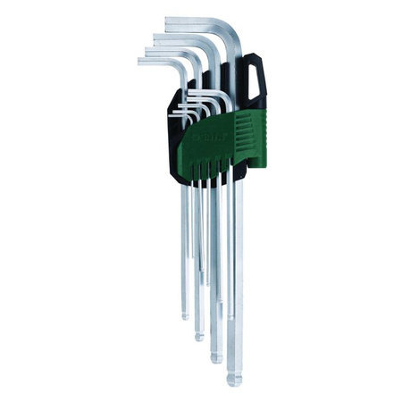 Zestaw komplet kluczy imbusowych trzpieniowych HEX długie 1,5-10 mm Sata