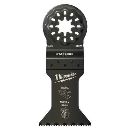 Brzeszczot bimetalowy do cięcia wgłębnego Starlock do narzędzia wielofunkcyjnego  43 mm Milwaukee 48906035