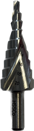 Wiertło stożkowe stopniowe do metalu 4 - 20 mm kobaltowe HSSCo standard Festa 178645