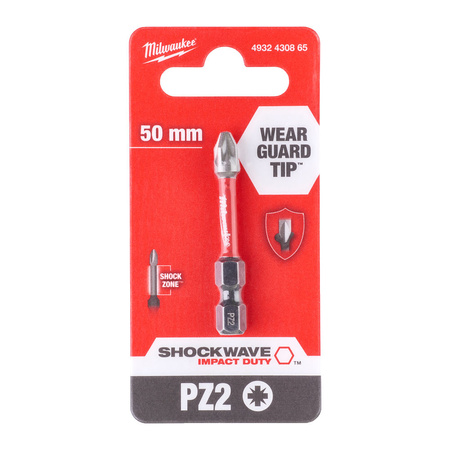 Bit udarowy Shockwave Impact Duty PZ2 50 mm Milwaukee 4932430865