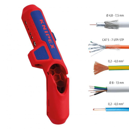 Ściągacz izolacji Knipex ERGO STRIP 169501SB