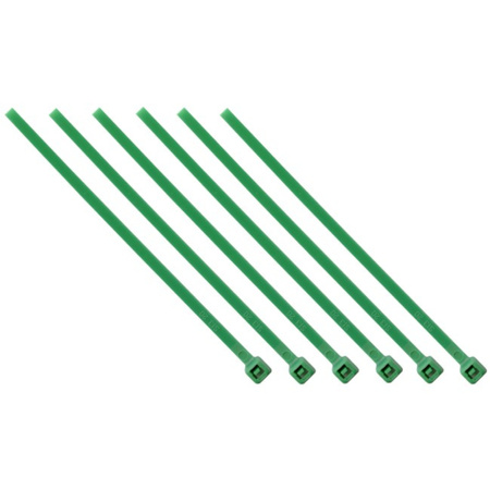Opaski zaciskowe kablowe trytki 2,5 x 100mm 100 szt zielone Conotech NS-134