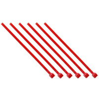 Opaski zaciskowe kablowe trytki 2,5 x 100 mm 100 szt czerwone Conotech