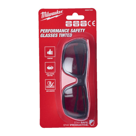 Okulary ochronne Premium przyciemniane Milwaukee 4932471884