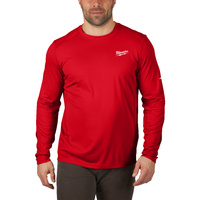 Koszulka robocza męska t-shirt czerwona długi rękaw WWLS XL Milwaukee 4932493086