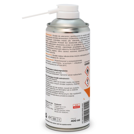 Olej do gwintowania i wiercenia Megaspec spray 400ml 