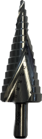Wiertło stożkowe stopniowe do metalu 4 - 30 mm kobaltowe HSSCo standard Festa 178683