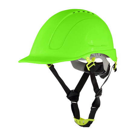 Kask ochronny hełm budowlany BHP Morion neon zielony Procera