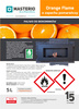 Biopaliwo do biokominków o zapachu pomarańczowym Orange Flame op. 5L Masterio