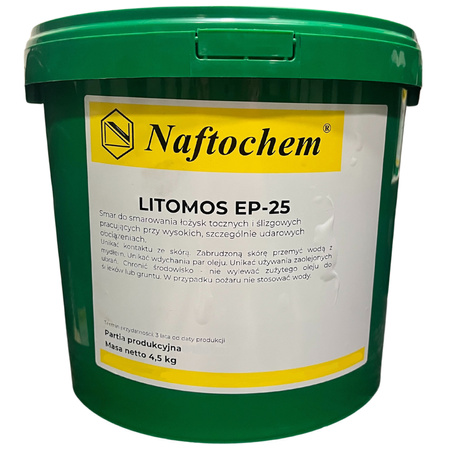 Smar do łożysk Litomos EP-25 w wiaderku 4,5 kg Naftochem