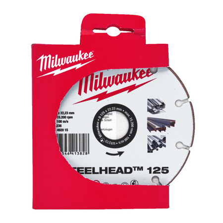 Tarcza tnąca diamentowa do metalu Milwaukee 125 mm Steelhead 4932492015