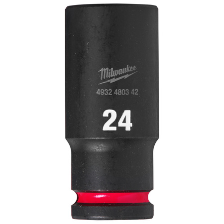 Nasadka udarowa Milwaukee długa 1/2" 24 mm Shockwave Impact Duty 4932480342