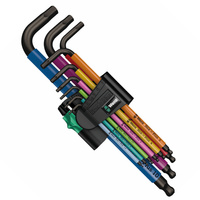 Zestaw kluczy imbusowe kolorowe HEX 1,5-10 mm 9 szt. Wera 073593