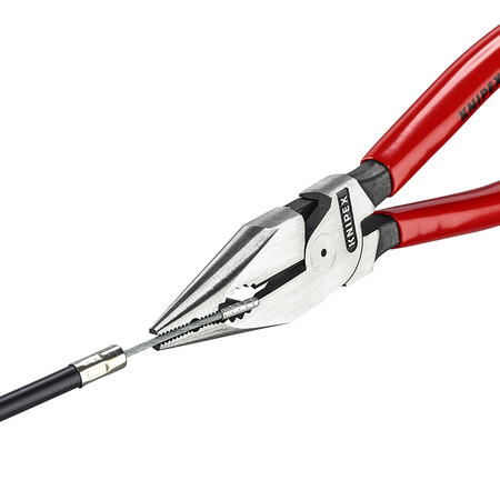 Kombinerki szczypce uniwersalne  Knipex ostre szczęki 185 mm0821185