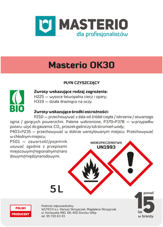 Płyn czyszczący do okleiniarki Masterio OK30 op.5l 