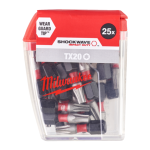 Bity udarowe Milwaukee Torx TX20 25 mm Shockwave 25 szt. 4932430875