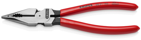 Kombinerki szczypce uniwersalne  Knipex ostre szczęki 185 mm0821185