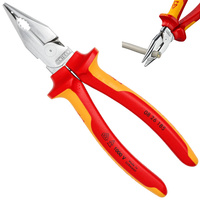 Kombinerki szczypce uniwersalne Knipex VDE ostre szczęki 185 mm 0826185