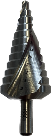 Wiertło stożkowe stopniowe do metalu 6 - 38 mm kobaltowe HSSCo standard Festa 178676