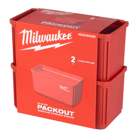 Pojemnik organizer Milwaukee Packout 10 x 20 cm 2 szt.  4932480699