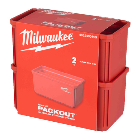 Pojemnik organizer Packout 10 x 20 cm 2 szt. Milwaukee 4932480699