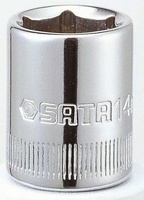 Nasadka metryczna krótka 13 mm 1/4" 6-kątna HEX Sata ST11313SC