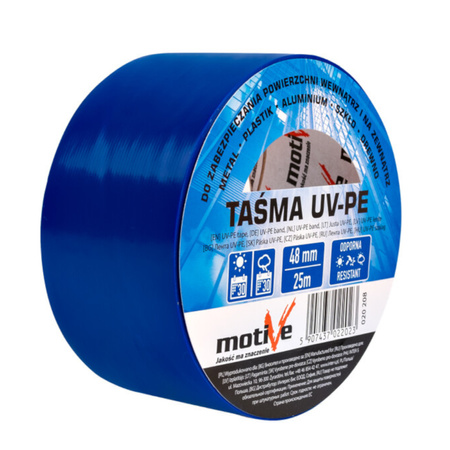 Taśma klejąca UV PE metal plastik aluminium szkło drewno 48mm / 25m Motive