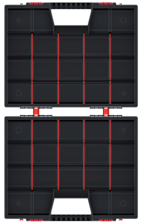 Organizer narzędziowy warsztatowy pudełko Kistenberg NORS DUO 50  KNOS504015