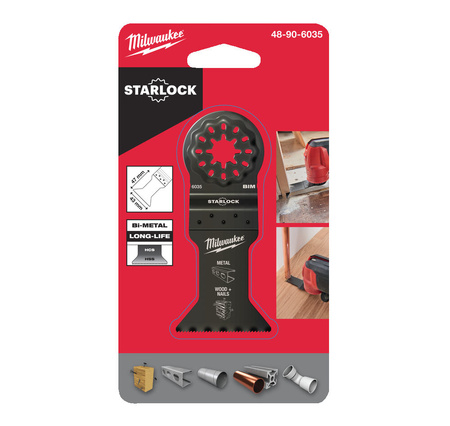 Brzeszczot bimetalowy do cięcia wgłębnego Starlock do narzędzia wielofunkcyjnego  43 mm Milwaukee 48906035