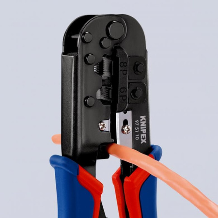 Szczypce do zagniatania wtyków telefonicznych Knipex 185mm  975110