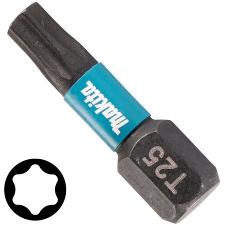 Bit udarowy do wkrętarki końcówka Torx T25 25 mm 1 szt. Makita E-12398-1