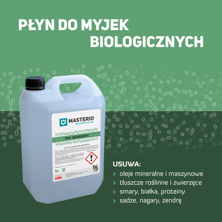 Biodegradowalny płyn do myjki warsztatowej PM Biowash op.5l Masterio