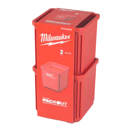 Pojemnik organizer Milwaukee Packout 10 x 10 cm 2 szt.  4932480698