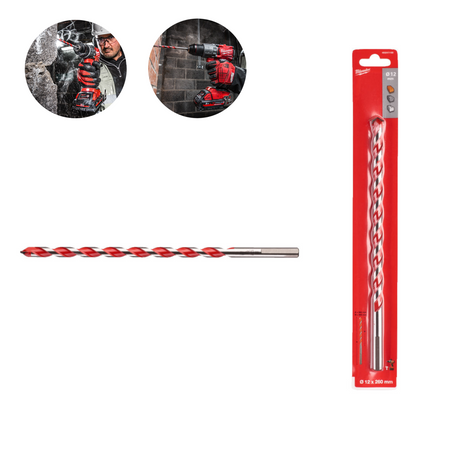 Wiertło udarowe do betonu cegły 12 mm Milwaukee 4932471189