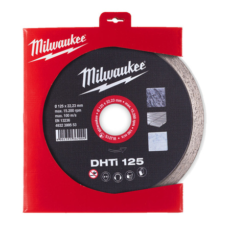 Tarcza Diamentowa do Cięcia Gresu Płytek DHTI 125 mm Milwaukee 4932399553