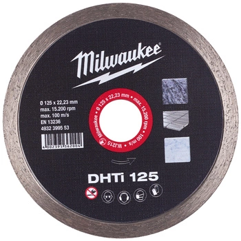 Tarcza Diamentowa do Cięcia Gresu Płytek DHTI 125 mm Milwaukee 4932399553