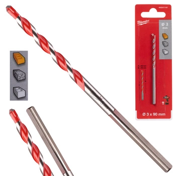 Wiertło udarowe do betonu cegły 3 mm Milwaukee 4932471167