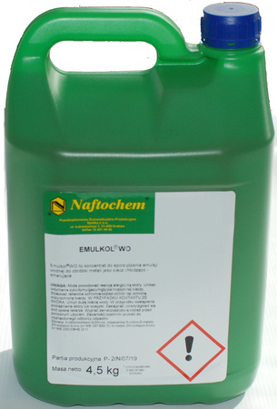 Koncentrat chłodziwa do obróbki metali Emulkol WO 4,5kg Naftochem