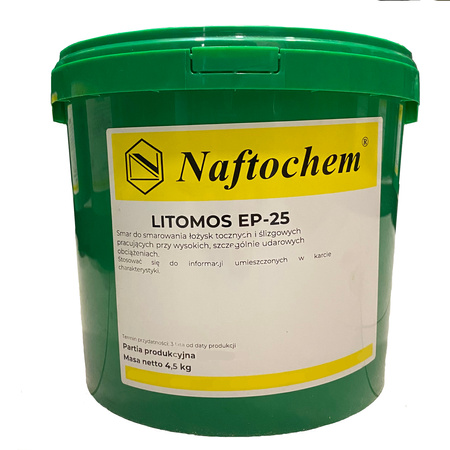 Smar do łożysk Litomos EP-25 wiaderko 4,5 kg Naftochem